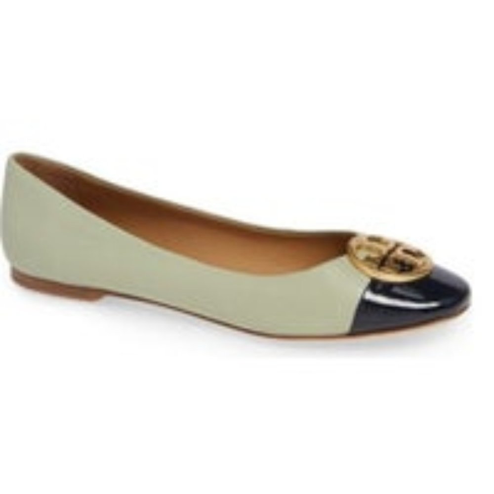 Tory Burch Chelsea Flats - Sage - 7.5 - Picture 1 of 6